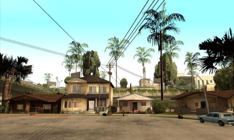 GTA San Andreas – sídlo gangu Grove Street Families - GTA SA