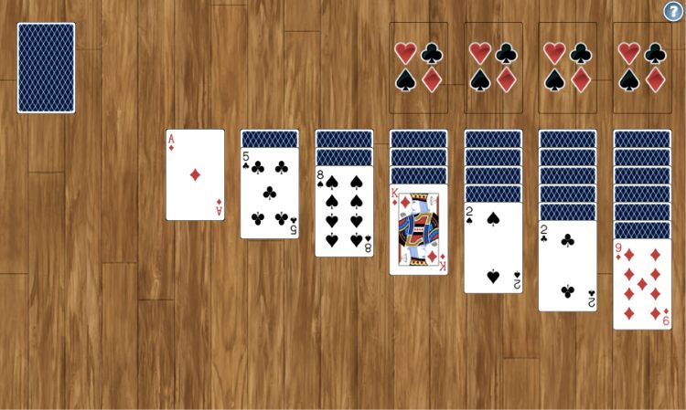 Hry so žolíkovými kartami, Pasian-Solitaire, kartová hra pre jedného hráča. Žolíkové karty hry. 